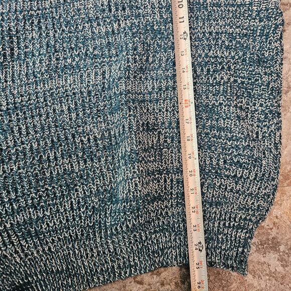 McGregor Blue Chunky Knit Sweater  Men’s Medium Retro 90s Vintage Cozy Pullover - Picture 3 of 6